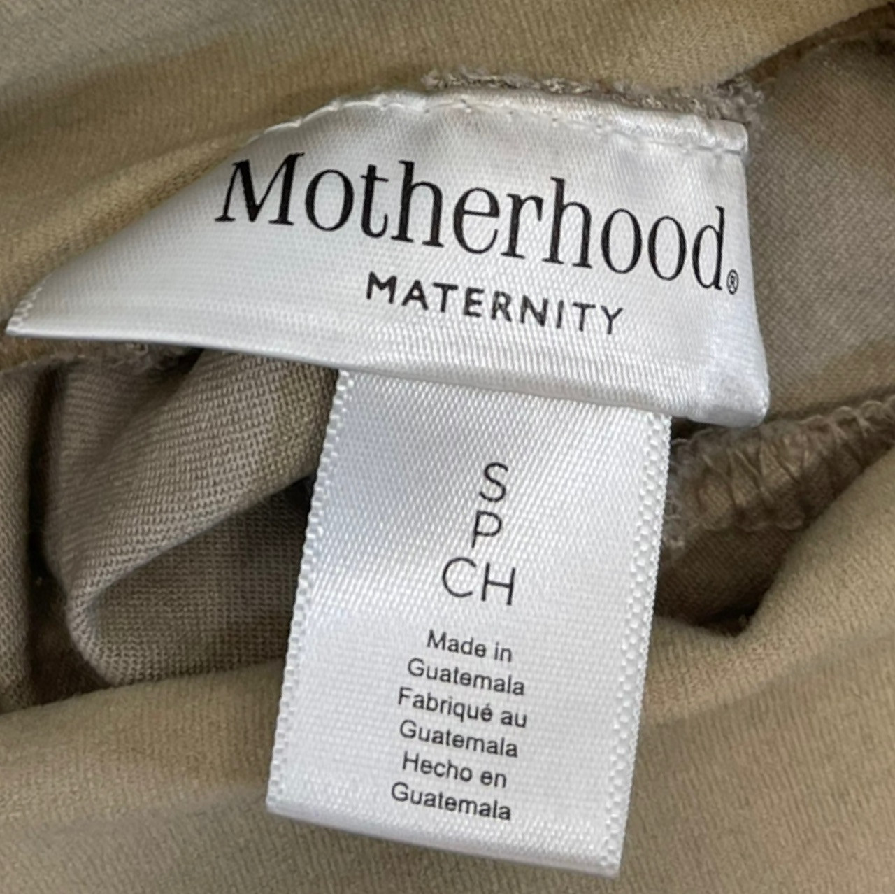 Motherhood Maternity Beige Secret Belly Casual Maternity Pants | Pre-Loved  - Size Small