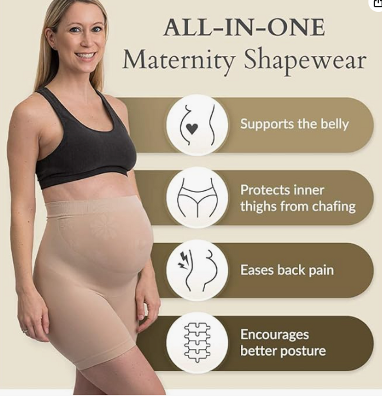 Women's Seamless Maternity Shapewear For Es. Mid-thighs Pregnancy