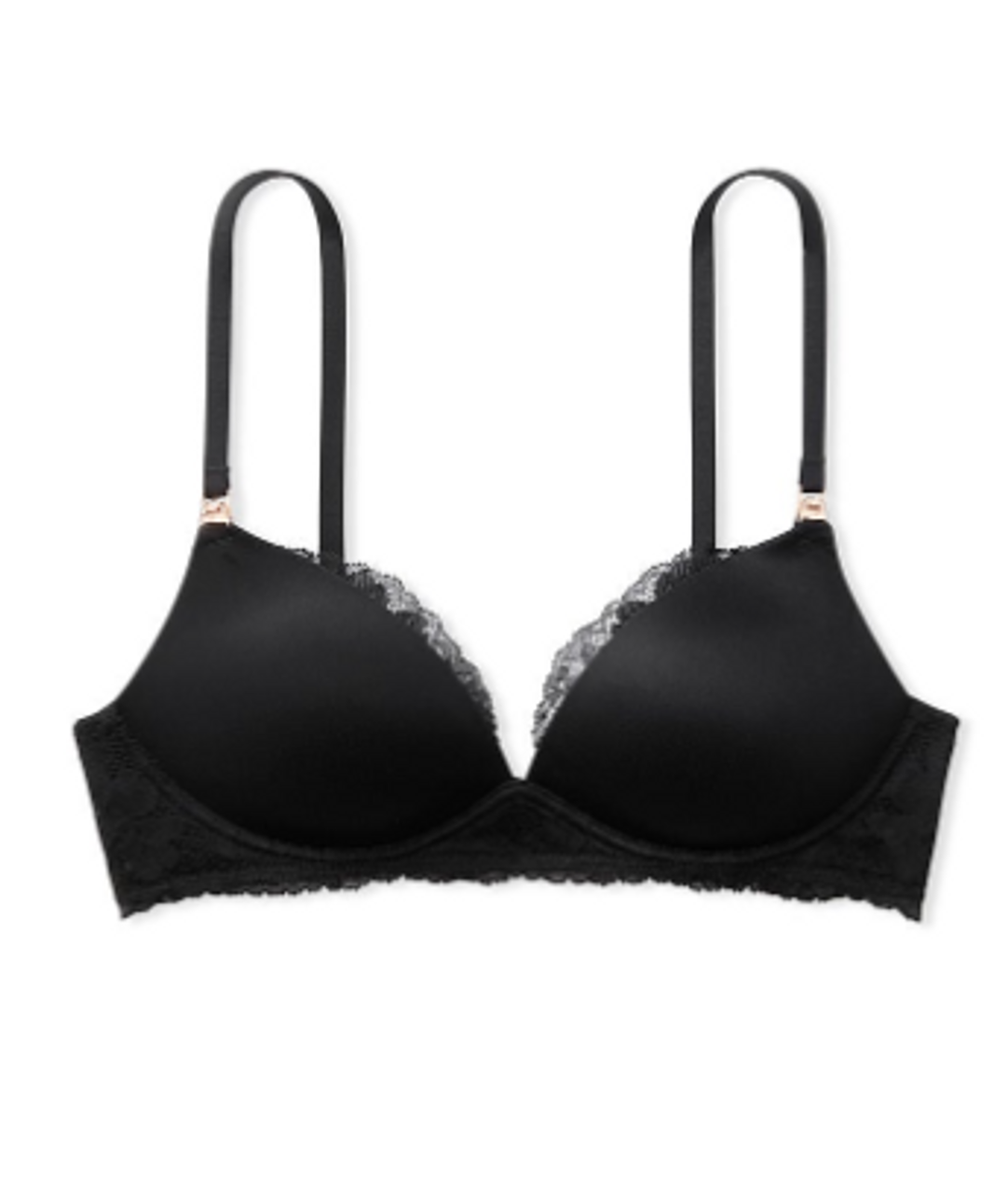 Victoria's Secret Strappy Back Heathered Black Bra Small Sports