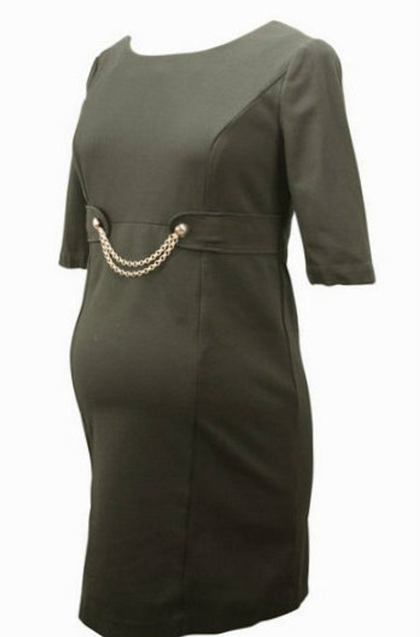 Black Rosie Pope Maternity Dress with Gold Chain (Gently Used - Size  Medium) - Motherhood Closet - Maternity Consignment