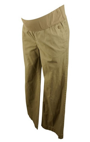 Beige GAP Maternity Boot Cut Khaki 