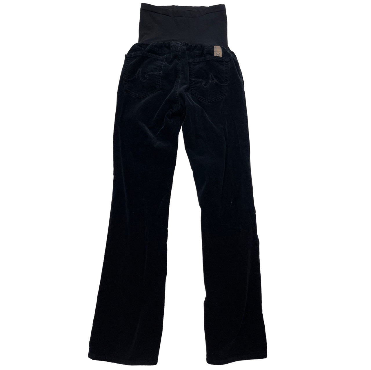 Black AG by Adriano Goldschmied for A Pea in the Pod Maternity Corduroy The Angel Bootcut Pants Like New Size 30