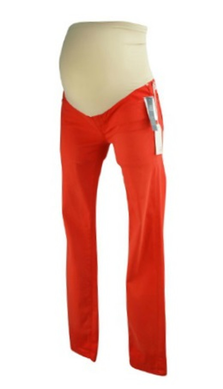 Hot Orange Maternity AG Adriano Goldschmied for A Pea in the Pod Collection Maternity Skinny Maternity Jeans Size 27 R