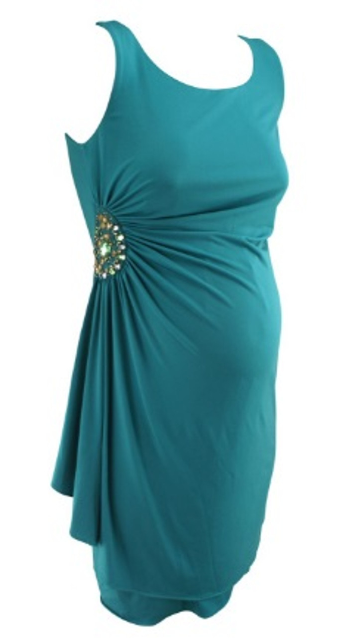 New* Sea Green A Pea in the Pod Maternity Sleeveless Special Occasion  Maternity Dress with Side Ruched Details (Size Small) - Motherhood Closet -  Maternity Consignment