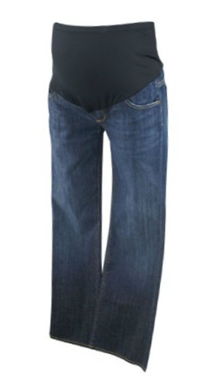 Dark Wash Blue Citizens of Humanity by Jerome Dahan Maternity Boot Cut  Maternity Jeans (Like New - Size 28)