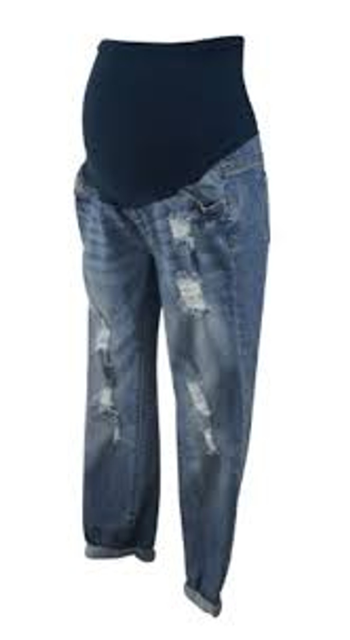 LED Luxe Essentials Denim Solid Blue Jeans Size 4 (Maternity) - 68% off |  ThredUp