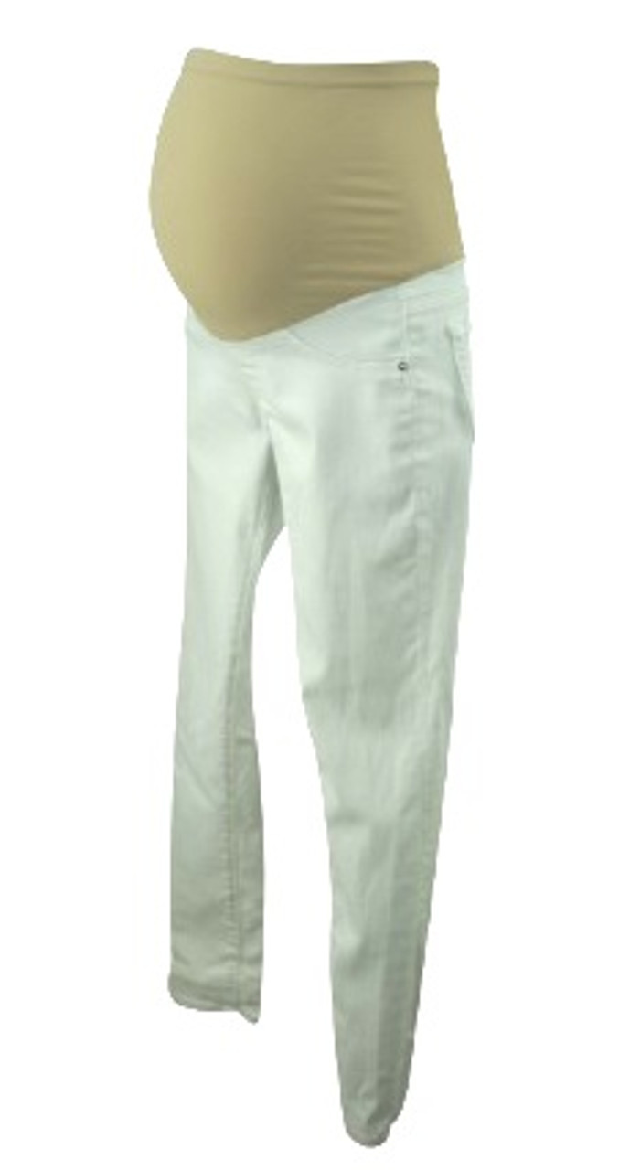 White AG Adriano Goldschmied Maternity Skinny Cropped Maternity