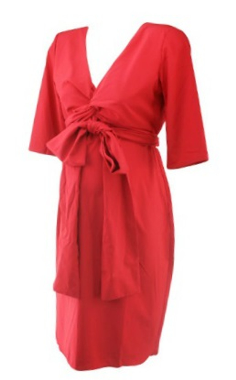 Scarlett Red Madeline Maternity Special Occasion Wrap Maternity Dress (Like  New - Size 2) - Motherhood Closet - Maternity Consignment