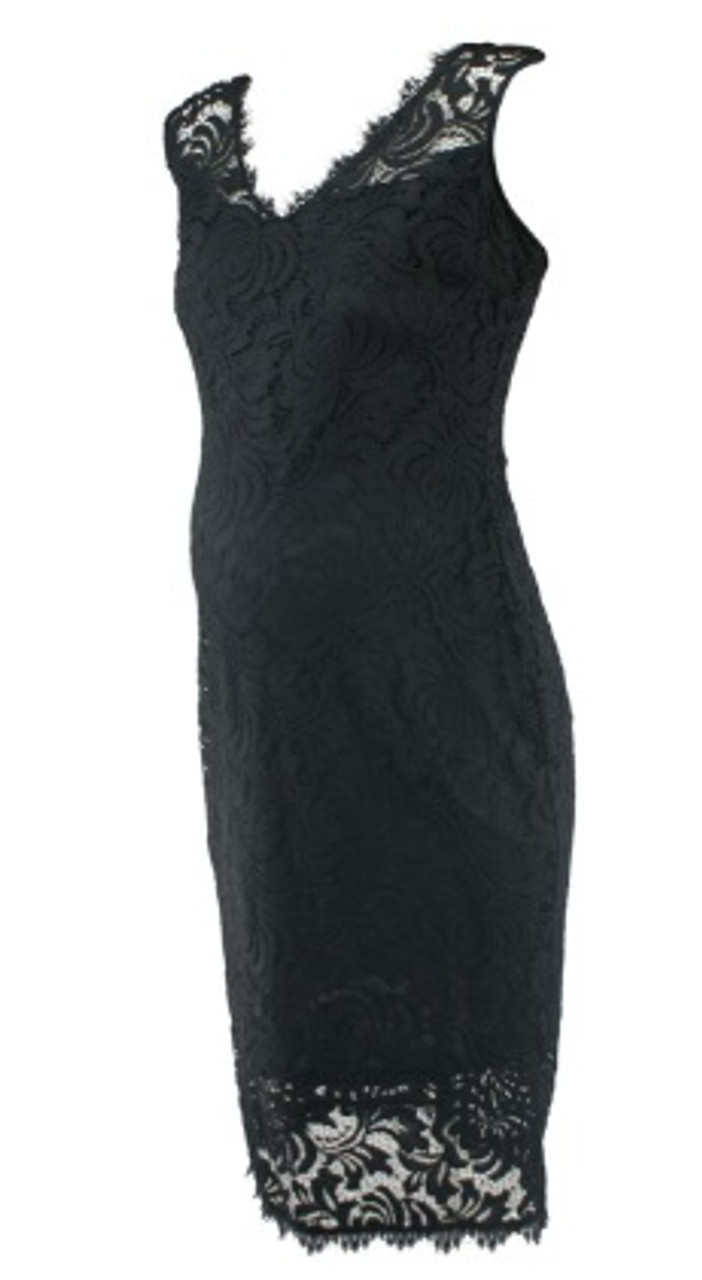 Marina V Neck Lace Dress