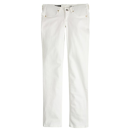 White J.Crew Maternity Stretch Matchstick Straight Leg Jeans (Like New - Size 26)