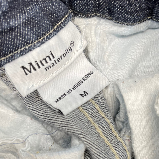 Faded Charcoal Denim Mimi Maternity Cropped Maternity Pants (Gently Used - Size Medium) Faded Charcoal Denim Mimi Maternity Cropped Maternity Pants (Gently Used - Size Medium)