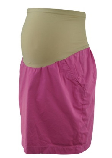 Hot Pink A Pea in the Pod Maternity Casual Mini Maternity Skirt