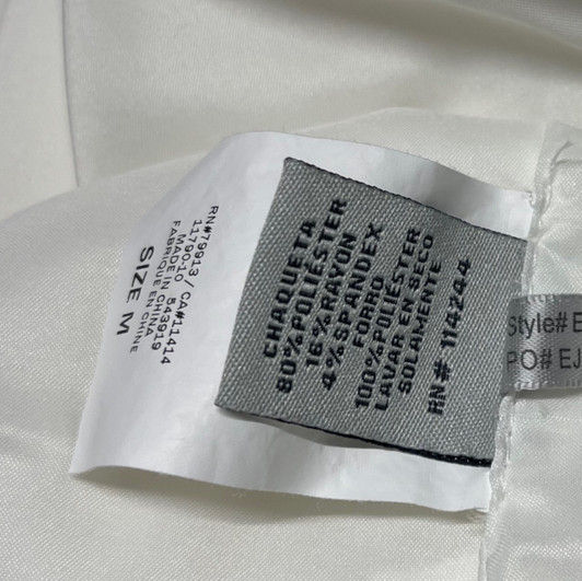 *New* White Eliza J. for A Pea in the Pod Collection Maternity Career Asymmetrical Maternity Blazer  (Medium)