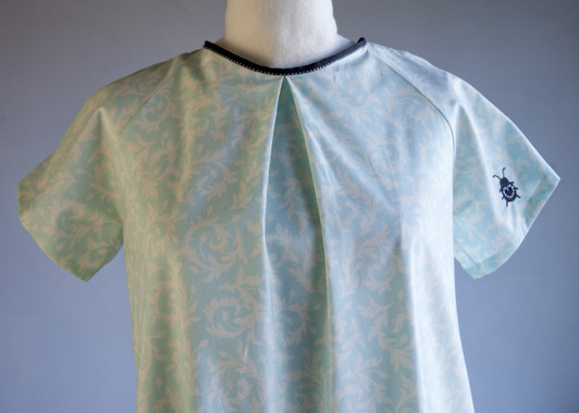  *New* Mint Floral Print  Annie & Isabel "The Isabel Gown"  Maternity Hospital Gown 