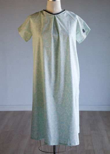  *New* Mint Floral Print  Annie & Isabel "The Isabel Gown"  Maternity Hospital Gown 