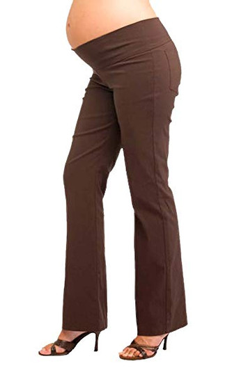 *New*  Mahogony Japanese Weekend Maternity Bengaline Full Panel Pants  *New*  Mahogony Japanese Weekend Maternity Bengaline Full Panel Pants