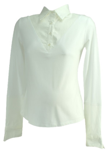 *New* White Liz Lange Collection Maternity Ellise Long Collared Career Maternity Blouse (Size Three) *New* White Liz Lange Collection Maternity Ellise Long Collared Career Maternity Blouse (Size Three)