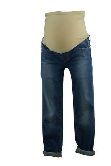 Medium Wash Articles of Society Cuffed Maternity Jeans (Like New - Size 27)
