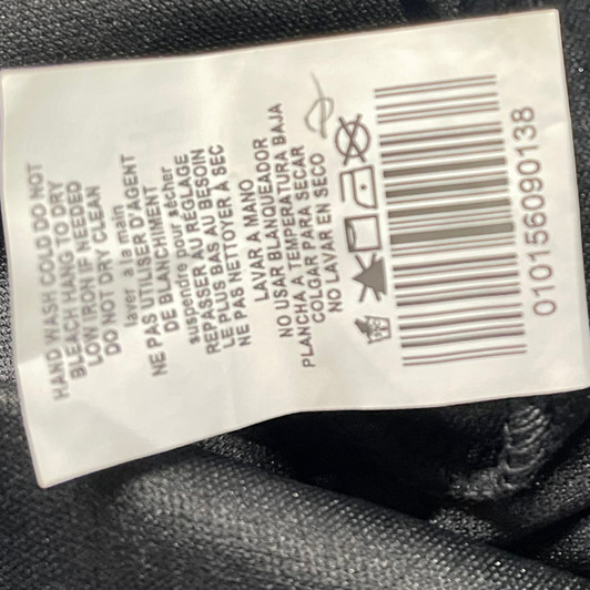 A Pea in The Pod Maternity Black Lace Asymmetrical Scalloped Hem Beaded Neckline Maternity Dress (Gently Used - Size  Large)