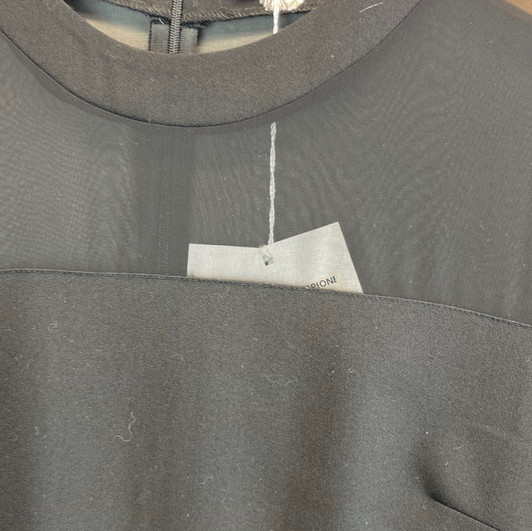 *New* Black Pietro Brunelli See Through Shoulder Neck Maternity Dress