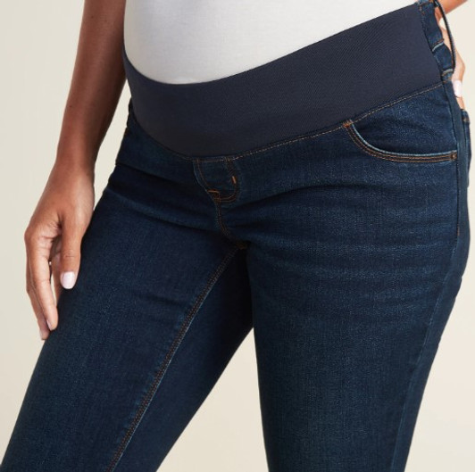 Blue Denim Old Navy Maternity The Rockstar Demi Bootcut Maternity Jeans (Gently Used - Size 2)