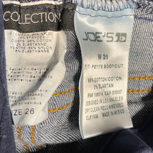 Joe's Maternity Petite Bootcut Maternity Jeans for A Pea in the Pod Collection (Gently Used - Size 26W) Joe's Maternity Petite Bootcut Maternity Jeans for A Pea in the Pod Collection (Gently Used - Size 26W)