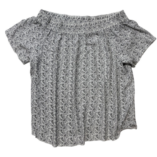 Ripe Maternity Off the Shoulder Limited Collection Maternity Blouse Back and White (Gently Used - Size  Small)