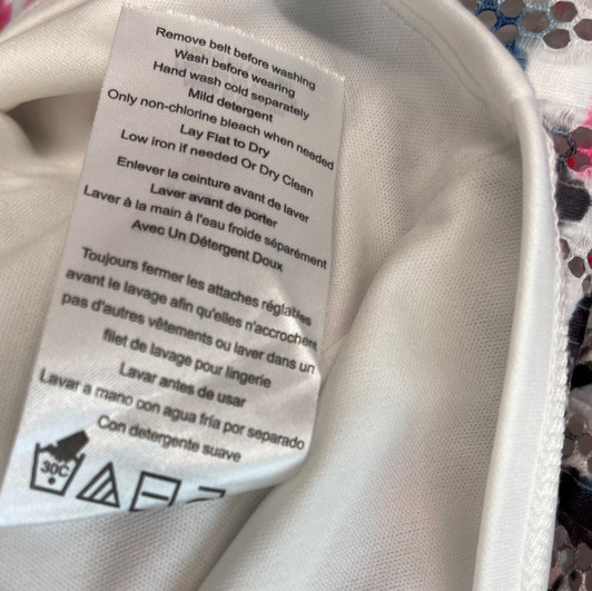 Motherhood Maternity Floral Lace No Belt Jacquard V-Neck Maternity Dress | Gently Used - Size  Medium