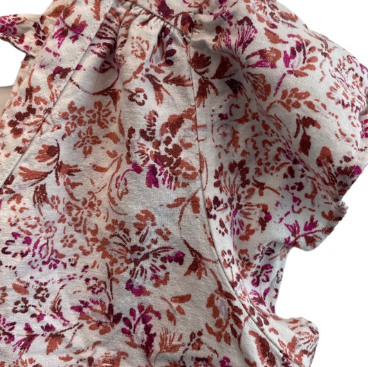 Isabel Maternity White Floral Maternity Shift Summer Dress (Gently Used - Size X-Small) 