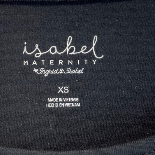 Isabel Maternity by Ingrid & Isabel for Target Black Short Sleeve Essential T-Shirt Maternity Dress 