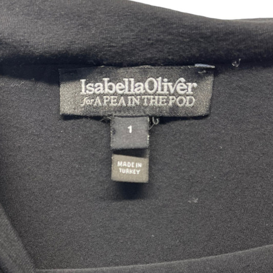 Isabella Oliver for A Pea in the Pod Maternity Collection Black One Shoulder Floor Length Maternity Dress | Gently Used - Size  One