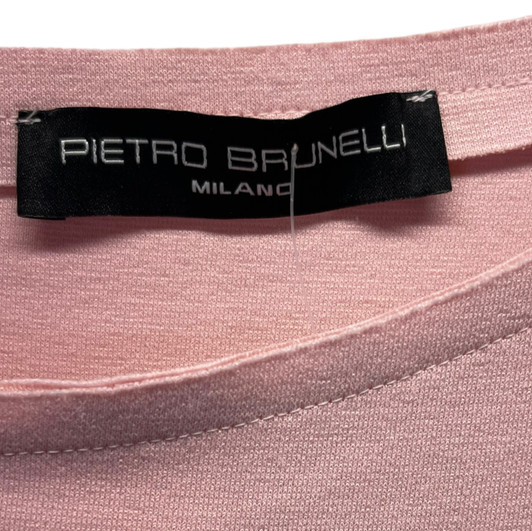 Pietro Brunelli Powder Pink Capri Designer Maternity Dress | Gently Used - Size X-Small 