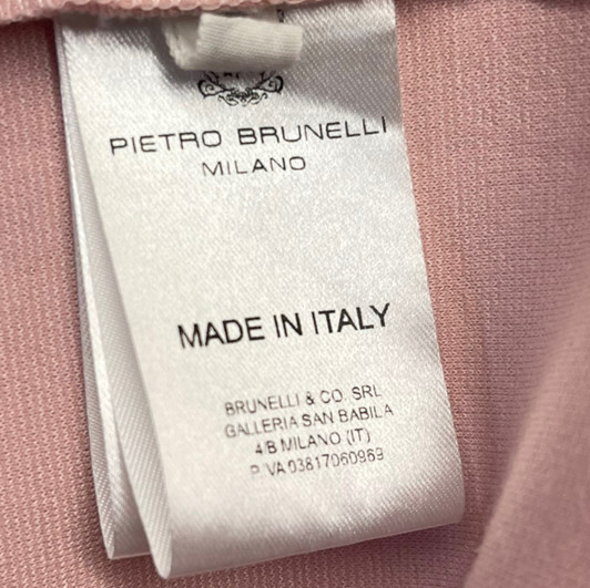 Pietro Brunelli Powder Pink Capri Designer Maternity Dress | Gently Used - Size X-Small