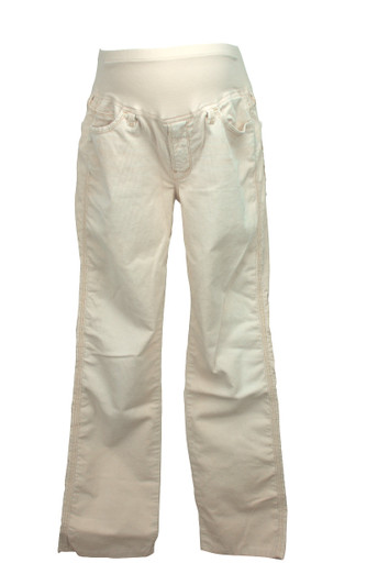 Cream 7 for All Mankind - A Pea in a Pod  Maternity Corduroy Pants (Gently Used - Large Short)