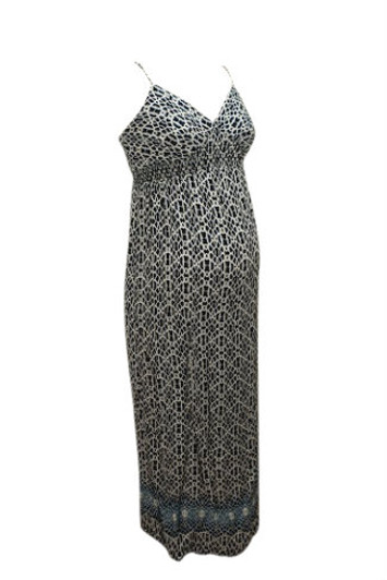 A Pea in the Pod Eight Sixty Sleeveless Smocked Maternity Maxi Dress (Gently Used - Medium)