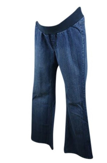 Blue Denim Two Hearts Maternity Demi Panel Jeans (Pre-Loved - Size Small) Blue Denim Two Hearts Maternity Demi Panel Jeans (Pre-Loved - Size Small)