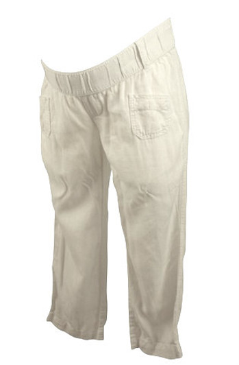 White Old Navy Maternity Capri Pants (Pre-Owned - Size X-Small)