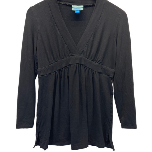 Black Liz Lange Maternity Baby doll Long Sleeve Tee (Gently Used - Size 4) Black Liz Lange Maternity Baby doll Long Sleeve Tee (Gently Used - Size 4)