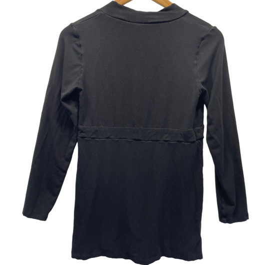 Black Liz Lange Maternity Baby doll Long Sleeve Tee (Gently Used - Size 4) Black Liz Lange Maternity Baby doll Long Sleeve Tee (Gently Used - Size 4)