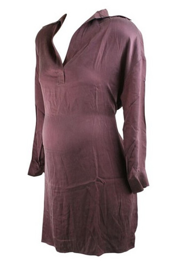 *New* Brown Ingrid & Isabel Maternity Silk Shirt Dress (Size Small) *New* Brown Ingrid & Isabel Maternity Silk Shirt Dress (Size Small)