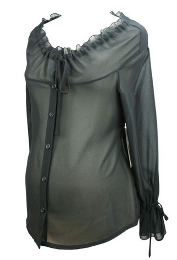 *New* Black Ran Designs Maternity Long Sleeve Blouse (Size X-Small) *New* Black Ran Designs Maternity Long Sleeve Blouse (Size X-Small)