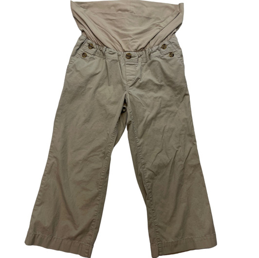 Tan GAP Maternity Cropped Maternity Pants (Pre-Loved - Size 6)