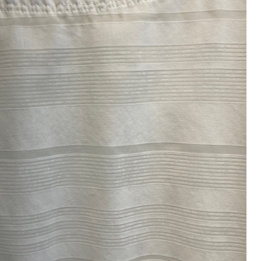 White & Sheer Stripe GAP Maternity Blouse (Like New - Size Medium)