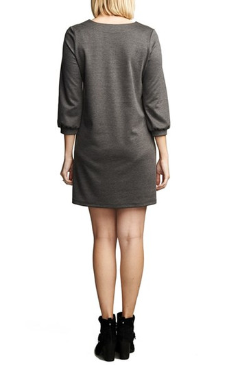 *New* Heather Charcoal Maternal America Layered Maternity Dress (Size X-Small) *New* Heather Charcoal Maternal America Layered Maternity Dress (Size X-Small)