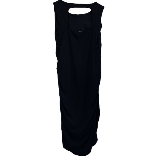 Black A Pea in the Pod Maternity Back Cut Out Special Occasion Maternity Dress (Like New - Size Large)
