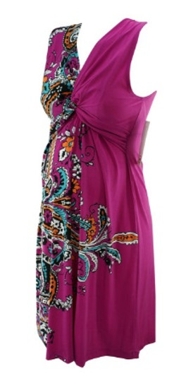 *New* One Sided Floral Fuschia JW Japanese Weekend Maternity Dress (Size Small)
