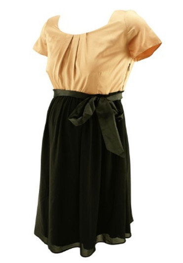 *New* Coral and Black Noppies Maternity Cocktail Maternity Dress (Size Small) 