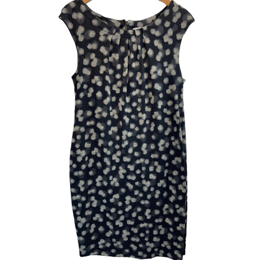 Charcoal Spotted A Pea in the Pod Maternity Dress (Gently Used - Size Large) Charcoal Spotted A Pea in the Pod Maternity Dress (Gently Used - Size Large)