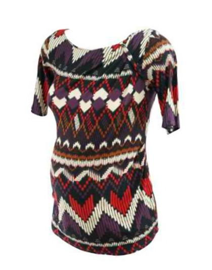 Color Block Western Wear for A Pea in the Pod Maternity Aztec Print Top (Gently Used - Size Medium) Color Block Western Wear for A Pea in the Pod Maternity Aztec Print Top (Gently Used - Size Medium)