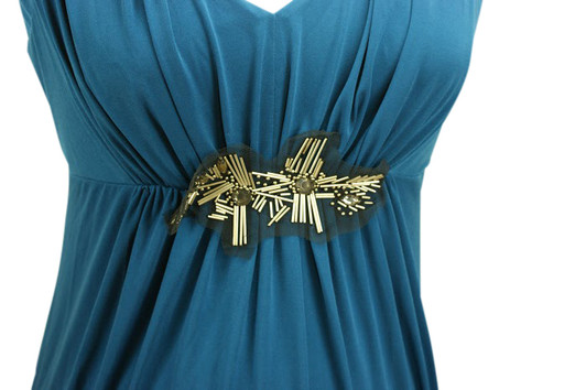 *New* Lagoon Embellished Maternity Dress by A Pea in a Pod (Size Small)